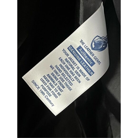 The leather Gem G-1 Aviator A-2 Bomber Brown Navy Flight Jacket 2X - Picture 8 of 8